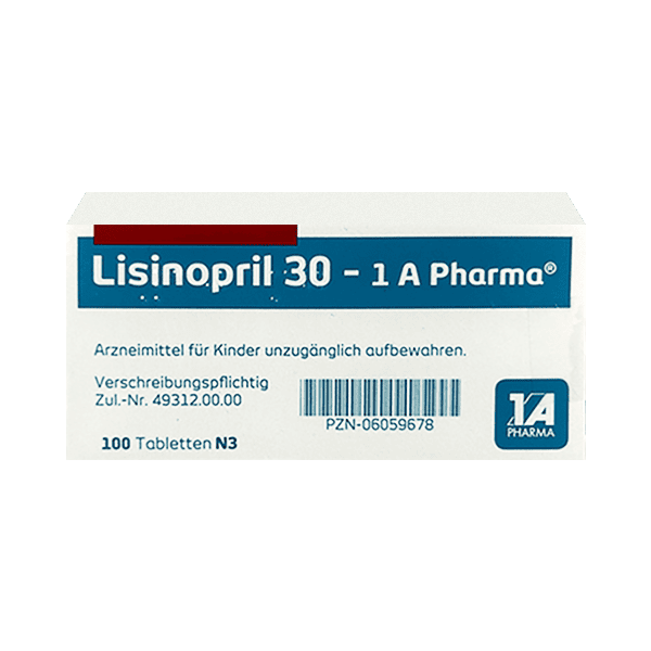 Lisinopril - 1 A Pharma 30 mg